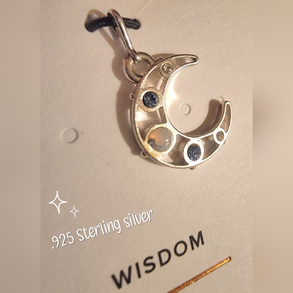 Alex and Ani Crescent Moon Pearl Bracelet Charm